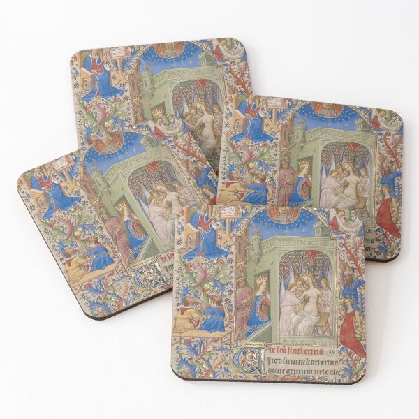 Item preview, Medieval Illumination Art - Angels and Virgin Mary designed and sold by softbluehum.