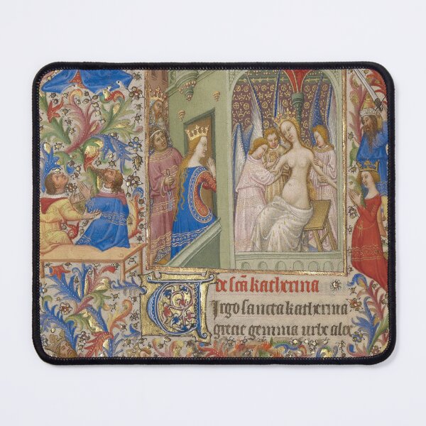 Item preview, Medieval Illumination Art - Angels and Virgin Mary designed and sold by softbluehum.