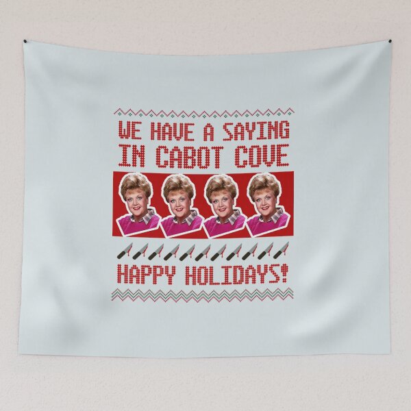 Item preview, Jessica Fletcher Christmas Sweater Design—We Have a Saying in Cabot Cove designed and sold by Nichollsart.