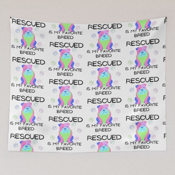 Item preview, Rescued is my favorite breed designed and sold by Vicsdesignsart.