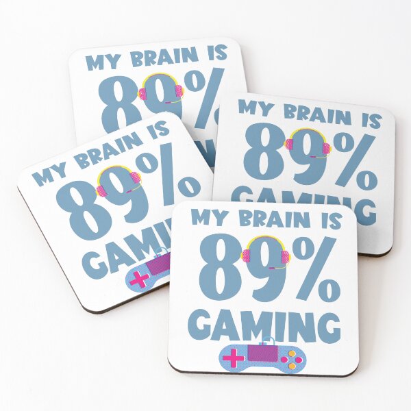 Item preview, My Brain is 89% Gaming. designed and sold by koonam.