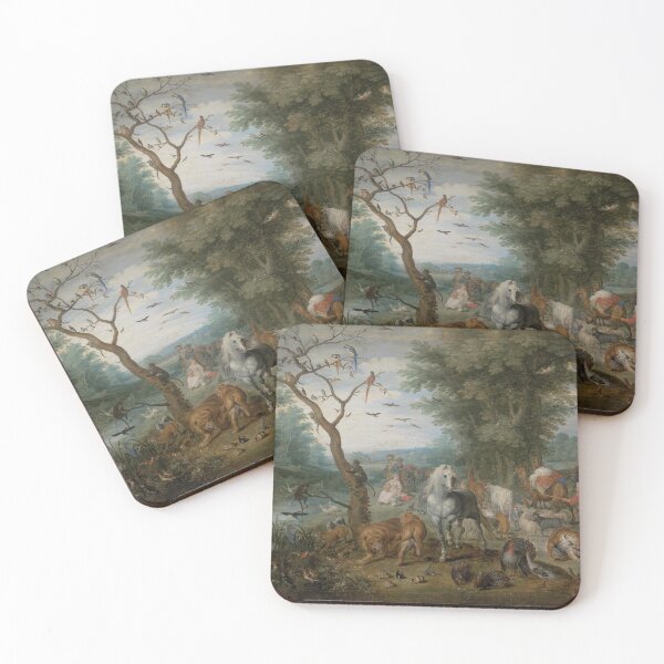 Item preview, Noah's Ark Animals Art Painting designed and sold by softbluehum.