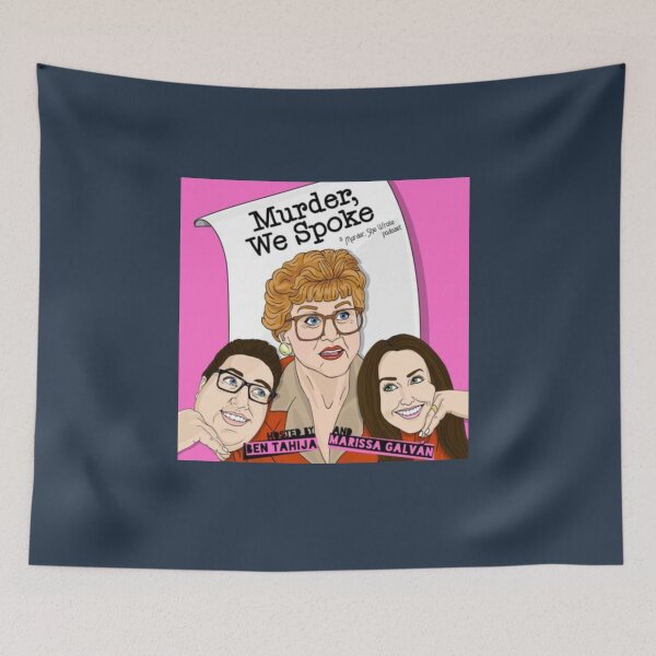 Artikelvorschau, Mord, wir sprachen Podcast-Logo entworfen und verkauft von Nichollsart.