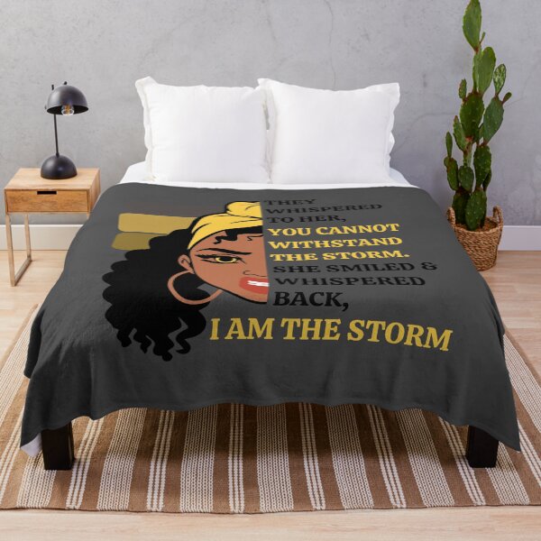 Item preview, I am the storm, Empowering quote about strength to celebrate unstoppable warrior queens everywhere designed and sold by Auntieck.