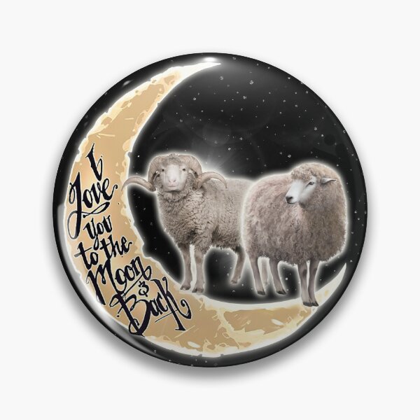 Item preview, Love You To The Moon And Back Sheep Black Galaxy designed and sold by MobertsonArt.