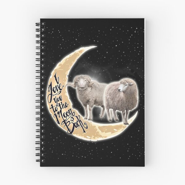 Item preview, Love You To The Moon And Back Sheep Black Galaxy designed and sold by MobertsonArt.