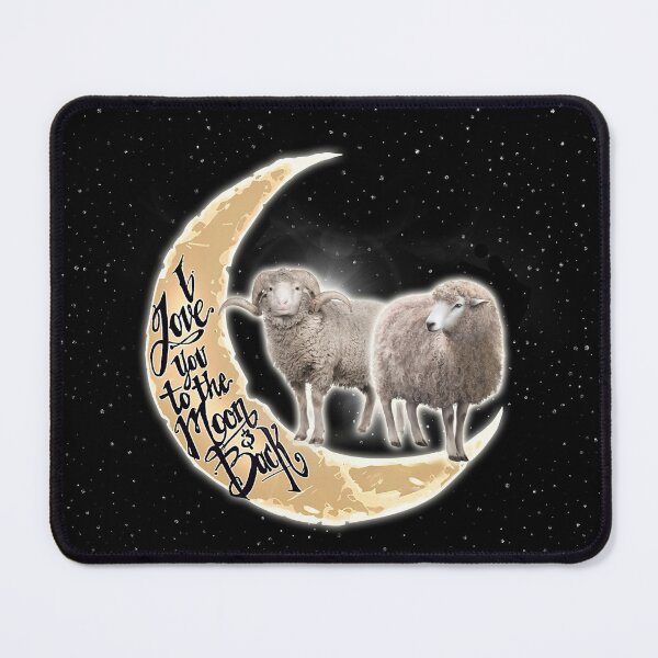 Item preview, Love You To The Moon And Back Sheep Black Galaxy designed and sold by MobertsonArt.