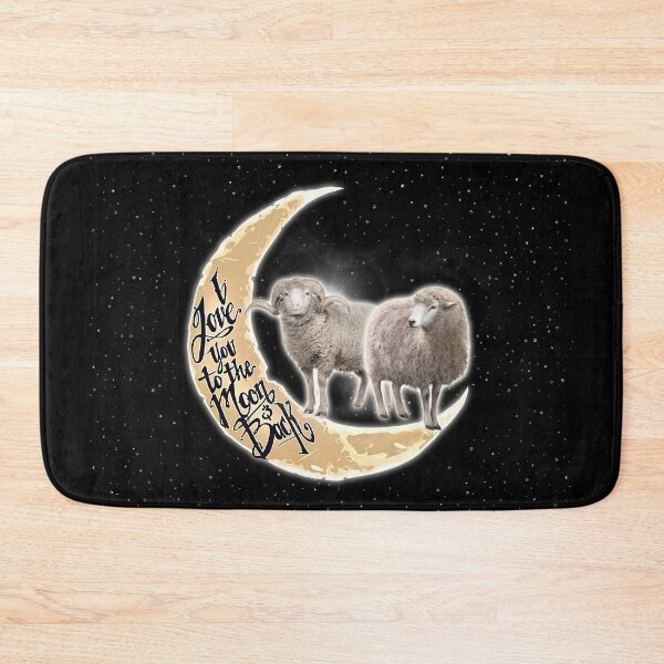 Item preview, Love You To The Moon And Back Sheep Black Galaxy designed and sold by MobertsonArt.