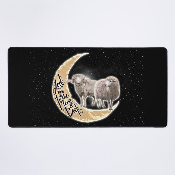 Item preview, Love You To The Moon And Back Sheep Black Galaxy designed and sold by MobertsonArt.