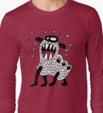Cool Monster Illustration Long Sleeve T-Shirt