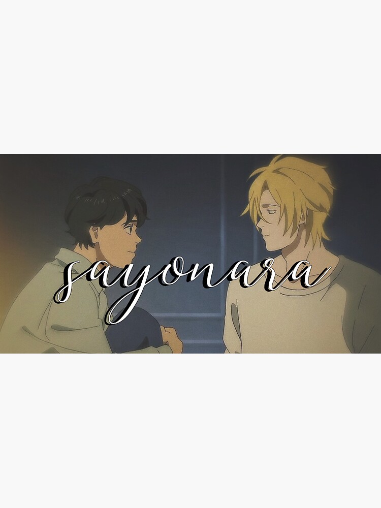 "sayonara banana fish sticker" Sticker for Sale by mateatiff Redbubble