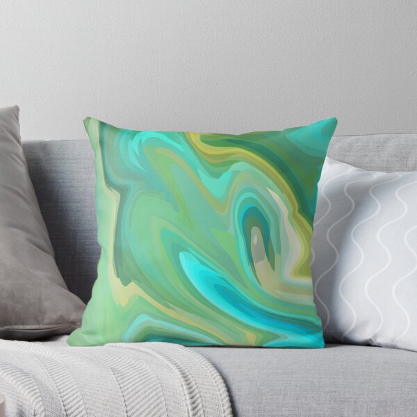 Item preview, Aqua Green Wave Abstract designed and sold by slimbirdy.