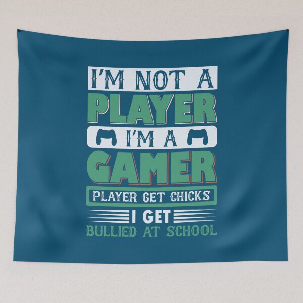 Item preview, im not a player im a gamer designed and sold by SweetlyOdd.