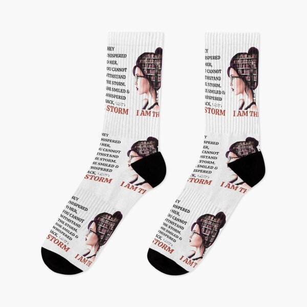 Item preview, I am the storm, Empowering quote about strength, perfect for book lovers designed and sold by Auntieck.