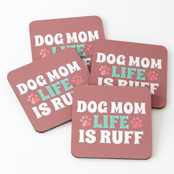 Item preview, Dog mum life is ruff | Dog mom life is ruff | My dog is my valentine  designed and sold by Khan-Baba.