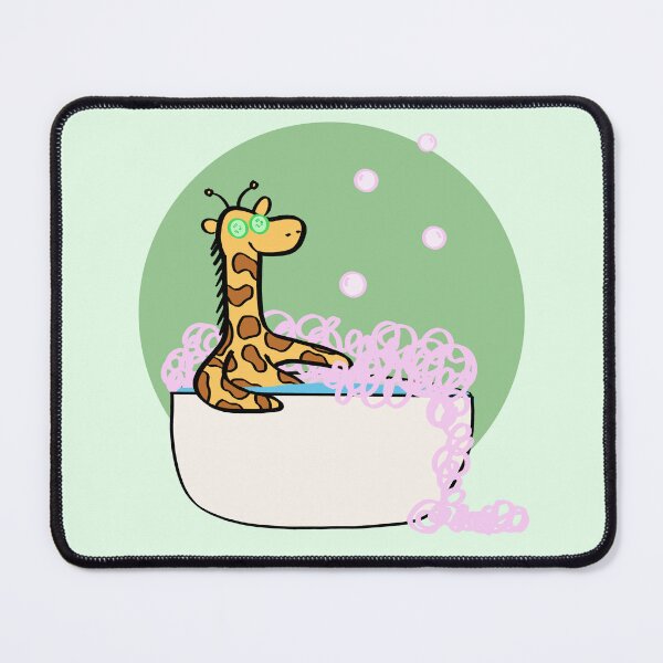 Item preview, Giraffe in the Bath designed and sold by Roanasaurus.