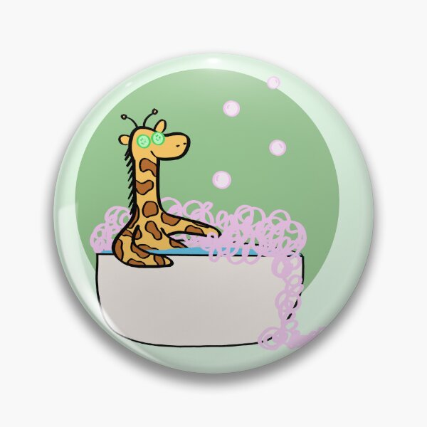 Item preview, Giraffe in the Bath designed and sold by Roanasaurus.