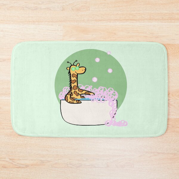 Item preview, Giraffe in the Bath designed and sold by Roanasaurus.