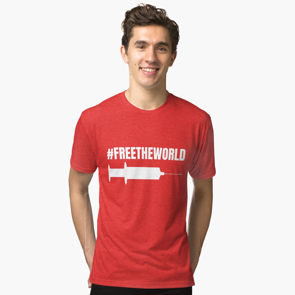 Item preview, Tri-blend T-Shirt designed and sold by free-the-world.