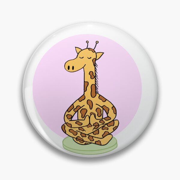 Item preview, Yoga Meditation Giraffe designed and sold by Roanasaurus.
