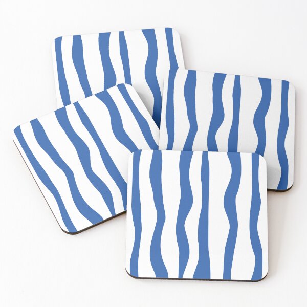 Item preview, Abstract Vertical Lines - Blue designed and sold by technicolorable_art.