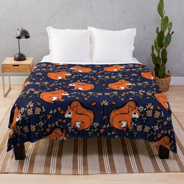 Item preview, Red Squirrel Floral  designed and sold by MobertsonArt.