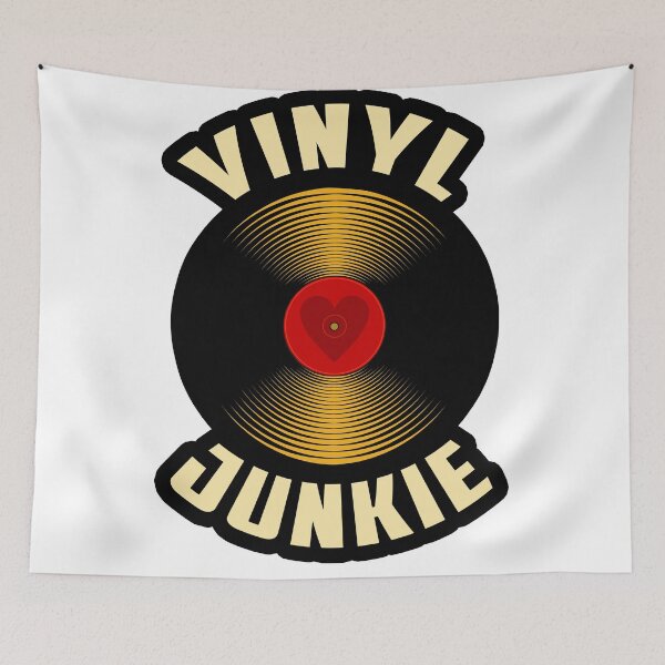 Artikelvorschau, Vinyl-Junkie - Retro-Musikliebhaber - Plattenspieler entworfen und verkauft von CattlettArt.