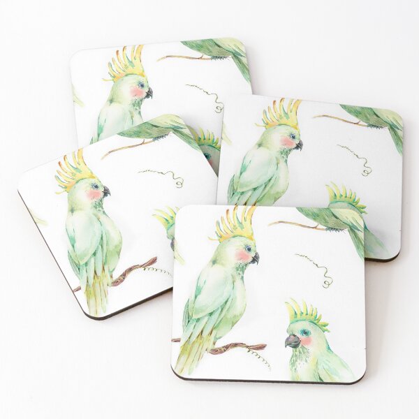 Item preview, Green Parrot Watercolor  designed and sold by MobertsonArt.