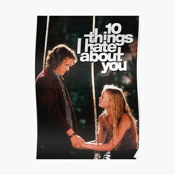 10 Things I Hate About You 90s movie Poster