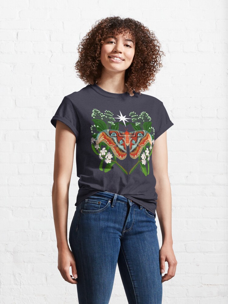 Alternate view of Atlas Moth in the Stars Classic T-Shirt