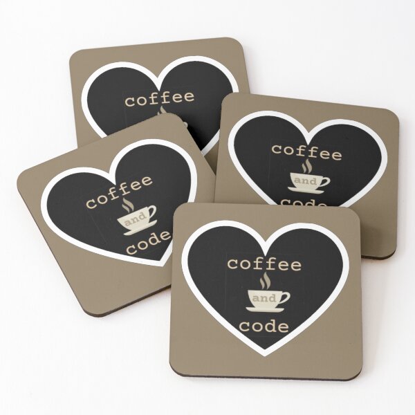 Item preview, Coffee and code heart designed and sold by Sci-Art-Cafe.