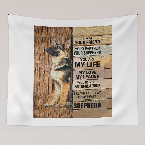 Item preview, Dog I Am Your Friend Your Partner Your Shepherd Matte Canvas Poster designed and sold by Chapman88.