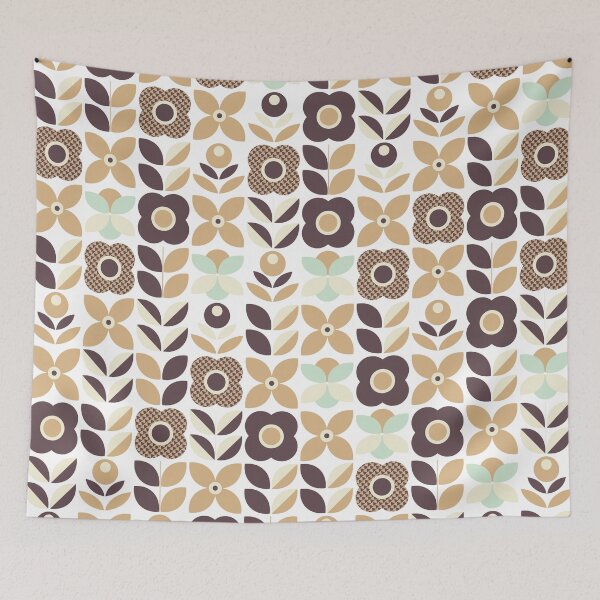 Item preview, Blomma, 1970s Groovy Retro Flower Pattern - Retro Styles designed and sold by BesanoStyle.