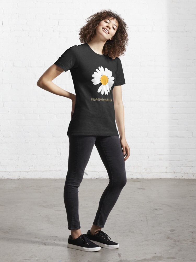 peacemimusone daisy t-shirt blackファッション - トップス