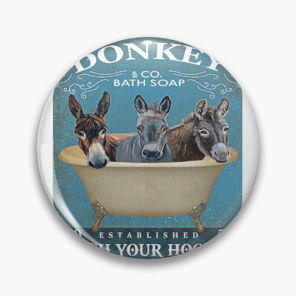 Item preview, Donkey And Co Bath Soap Wash Your Hooves Canvas Poster  designed and sold by Chapman88.
