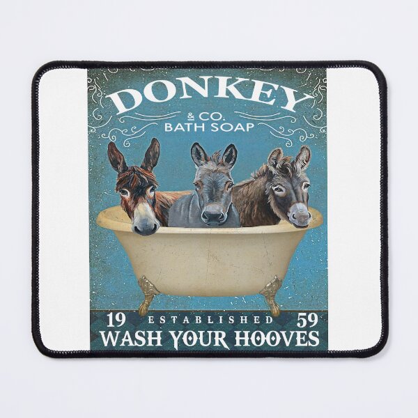 Item preview, Donkey And Co Bath Soap Wash Your Hooves Canvas Poster  designed and sold by Chapman88.