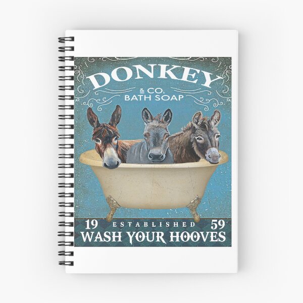 Item preview, Donkey And Co Bath Soap Wash Your Hooves Canvas Poster  designed and sold by Chapman88.