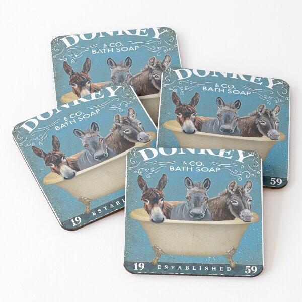 Item preview, Donkey And Co Bath Soap Wash Your Hooves Canvas Poster  designed and sold by Chapman88.