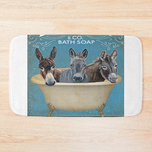 Item preview, Donkey And Co Bath Soap Wash Your Hooves Canvas Poster  designed and sold by Chapman88.