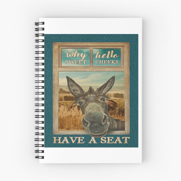 Item preview, Donkey Window Funny Why Hello Sweet Cheeks Have A Seat Canvas  Poster designed and sold by Chapman88.