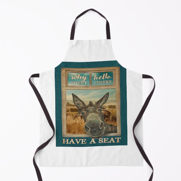 Item preview, Donkey Window Funny Why Hello Sweet Cheeks Have A Seat Canvas  Poster designed and sold by Chapman88.