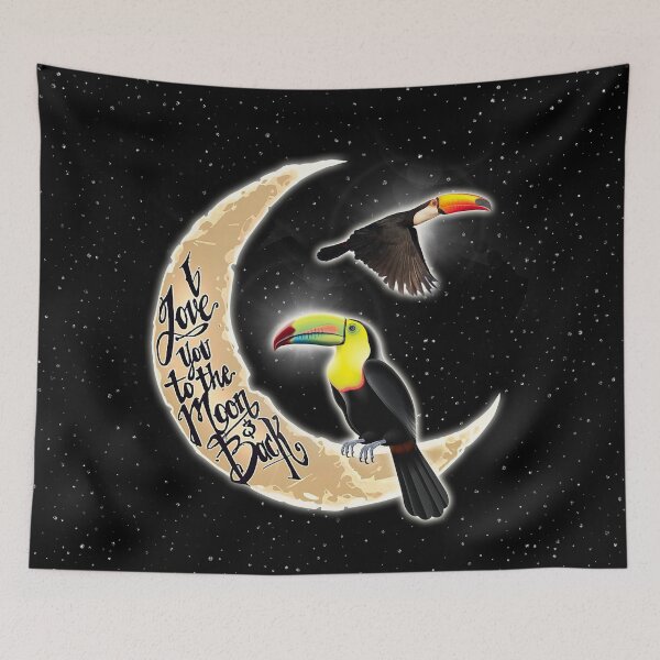 Item preview, Love You To The Moon And Back Toucan designed and sold by VickyCloset.