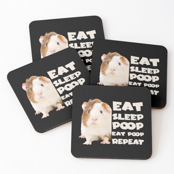 Item preview, Eat sleep poop eat poop repeat - guinea pig  designed and sold by 1DaisyChainLane.