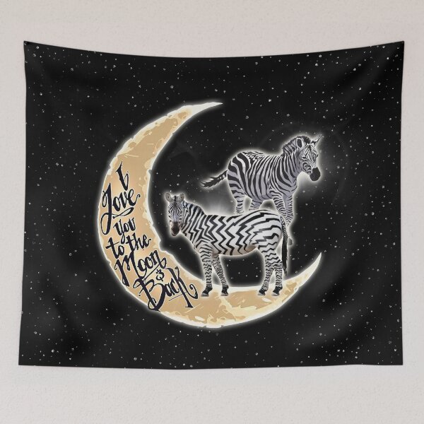 Item preview, Love You To The Moon And Back Zebra designed and sold by VickyCloset.