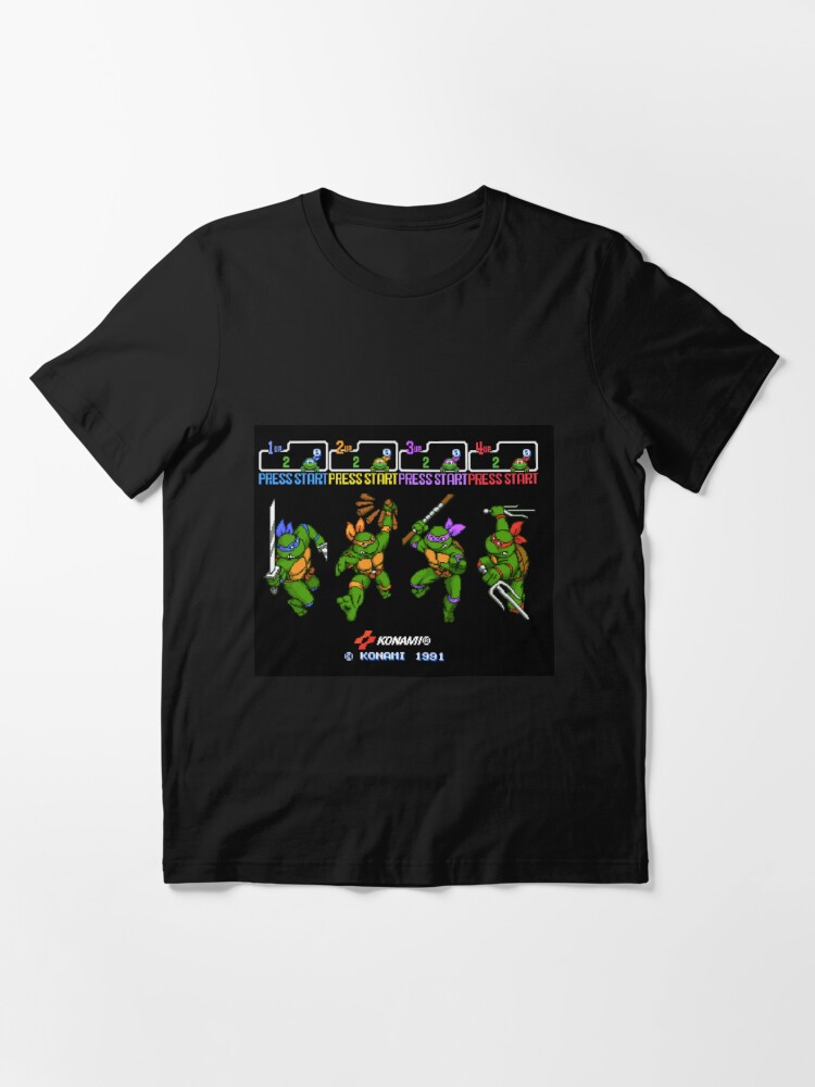 Vintage 1991 TMNT Teenage Mutant Ninja Turtles Kids T Shirt Youth All Over  B