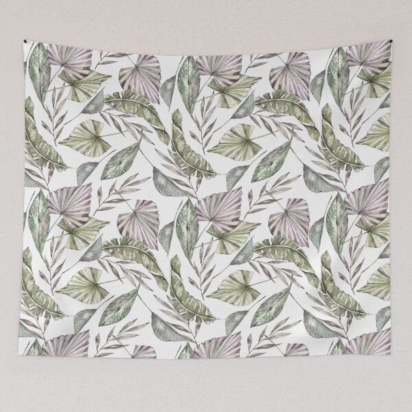 Item preview, Tropical Leaves Parakeet designed and sold by WildAliceArt.