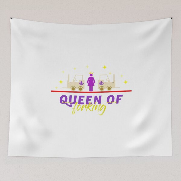 Item preview, Queen of Forking Design for a Trucker Backhoe Loader designed and sold by sebastian3210.
