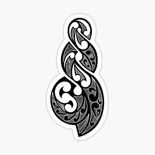 "Pikorua Maori Carving Triple Twist" Sticker For Sale By Kiwidom ...