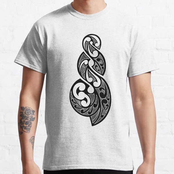 Pikorua Maori Carving Triple Twist Classic T-Shirt