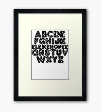 Elemenopee Alphabet Funny Framed Print